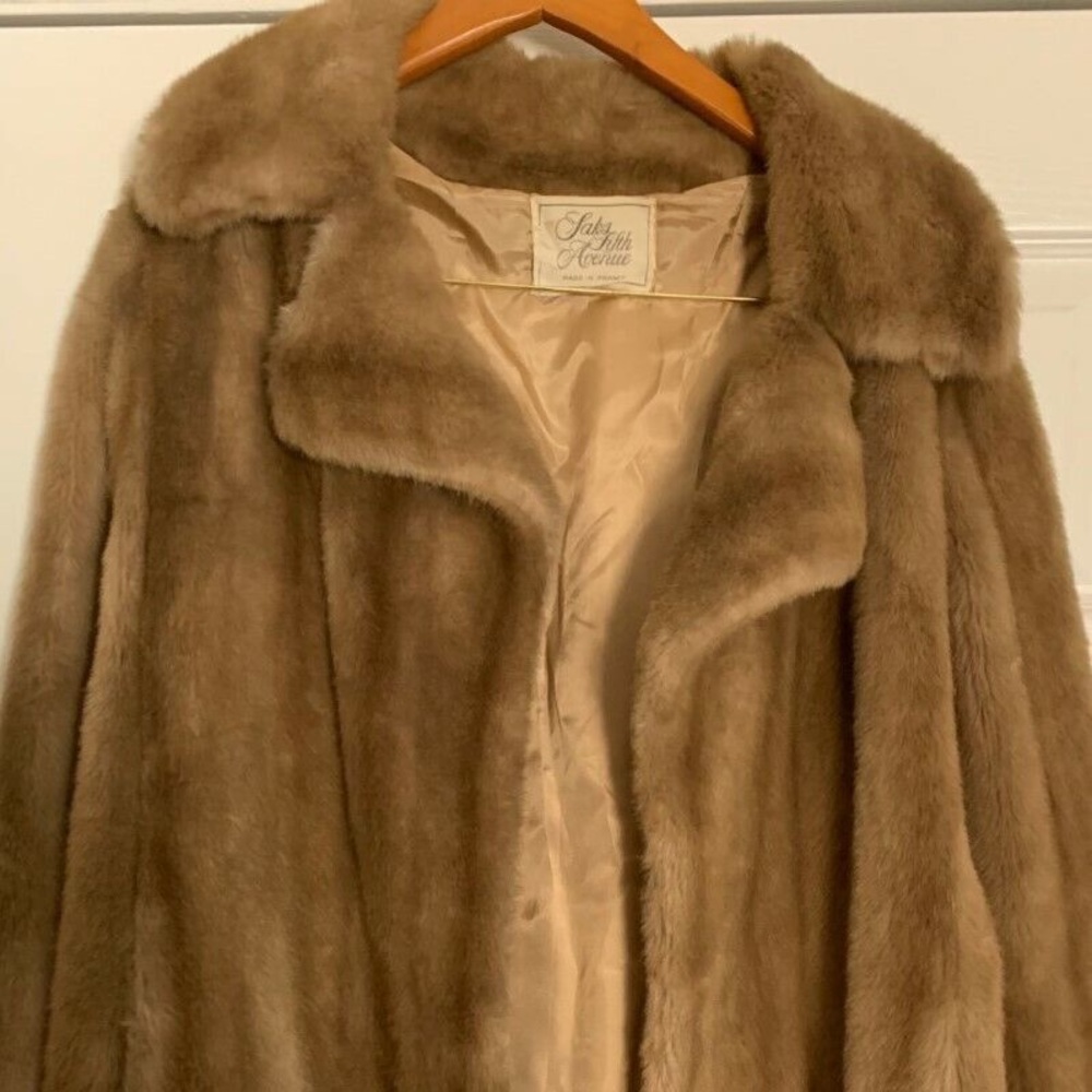 Saks Fifth Avenue fur coat